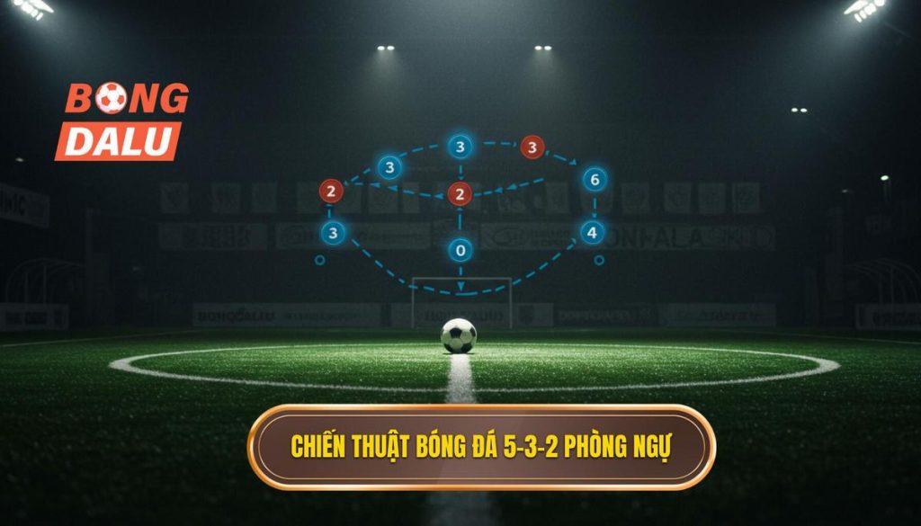 Chiến thuật bóng đá 5-3-2 phòng ngự