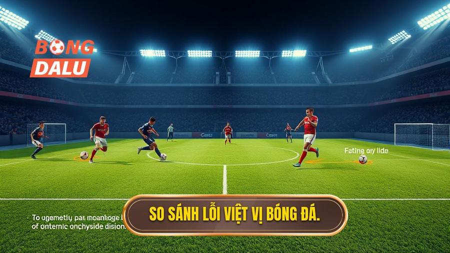 3. So sánh lỗi việt vị bóng đá.