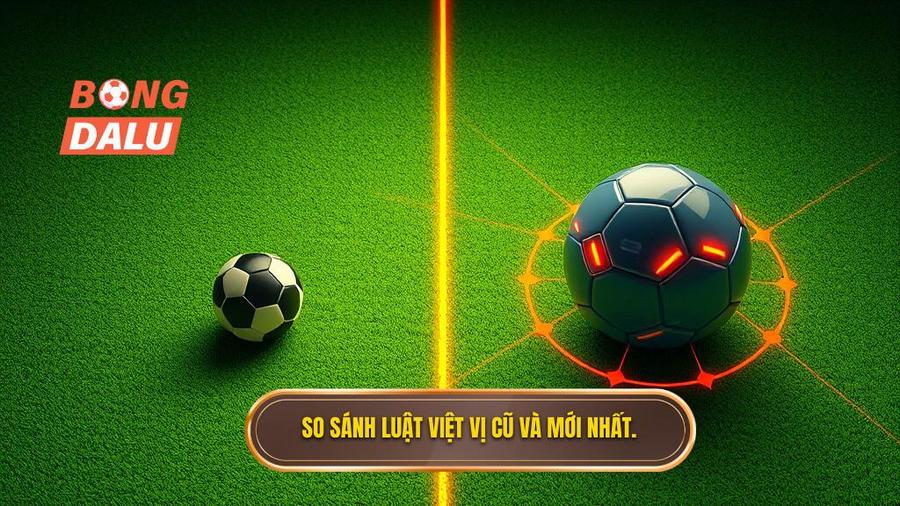 3. So sánh luật việt vị cũ và mới nhất.