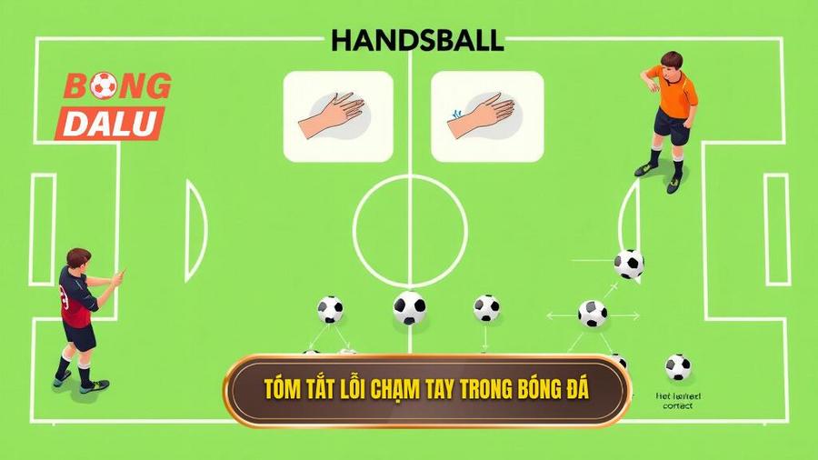 3. Tóm tắt lỗi chạm tay trong bóng đá