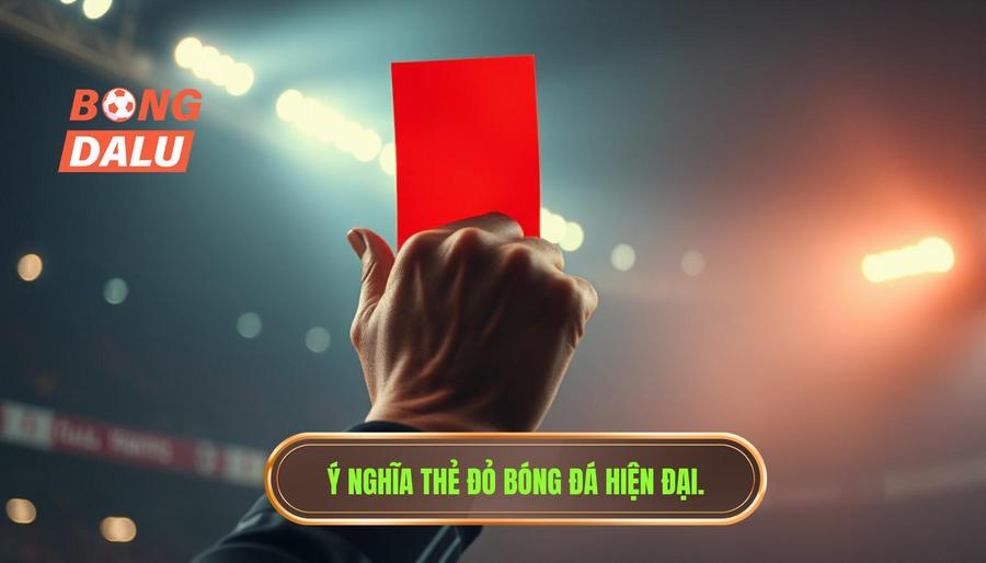 Ý nghĩa thẻ đỏ bóng đá hiện đại